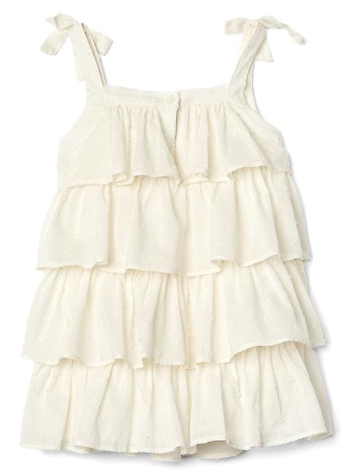 Image number 2 showing, Tiered ruffle bow dress