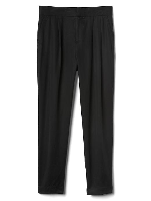 Image number 6 showing, TENCEL&#153 pleated ankle trousers