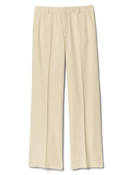 Image number 6 showing, TENCEL&#153-linen wide-leg pants