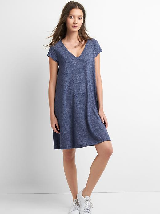 View large product image 1 of 1. A-line V-neck dress
