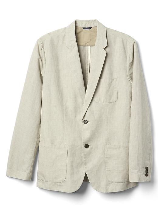 Image number 6 showing, Cotton-linen blazer