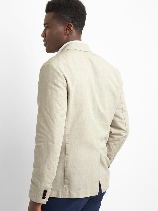 Image number 2 showing, Cotton-linen blazer