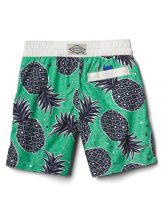 Image number 2 showing, Pineapple swim trunks