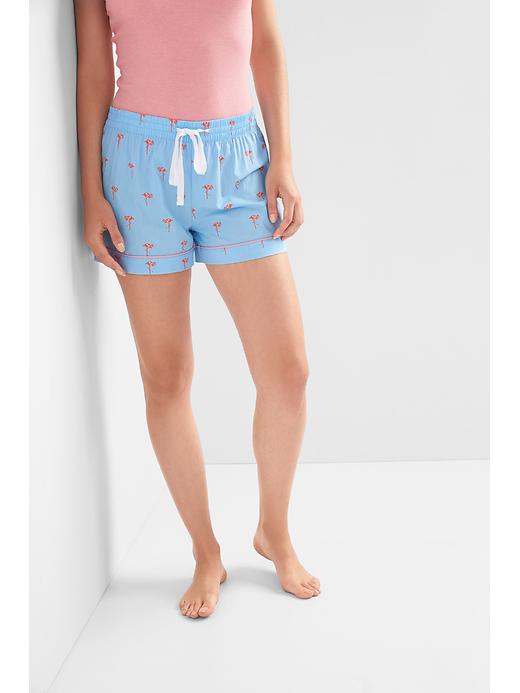 View large product image 1 of 1. Dreamer Print Shorts in Poplin