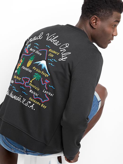 Image number 1 showing, Oahu embroidery bomber jacket