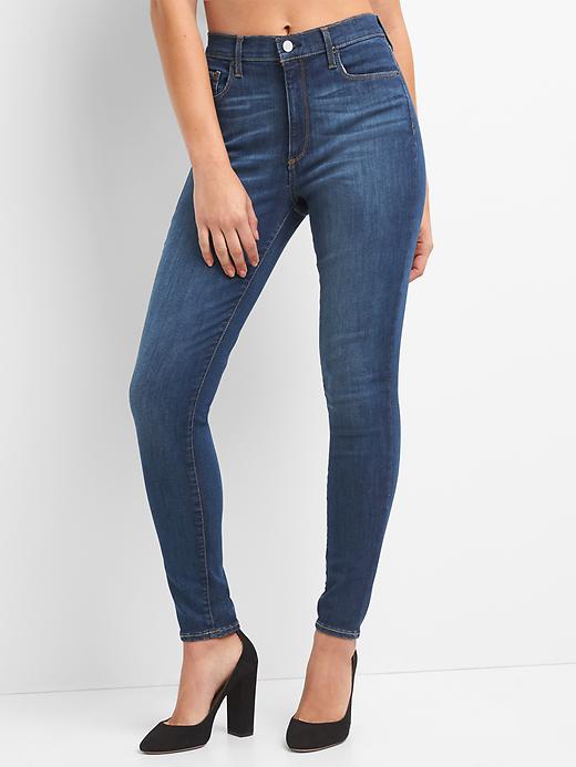 Image number 7 showing, Super High Rise True Skinny Jeans in Sculpt