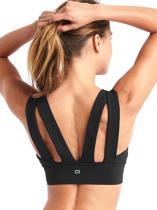 Image number 3 showing, Medium impact strappy sports bra