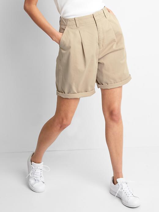 Image number 1 showing, The archive re-issue pleated fit shorts