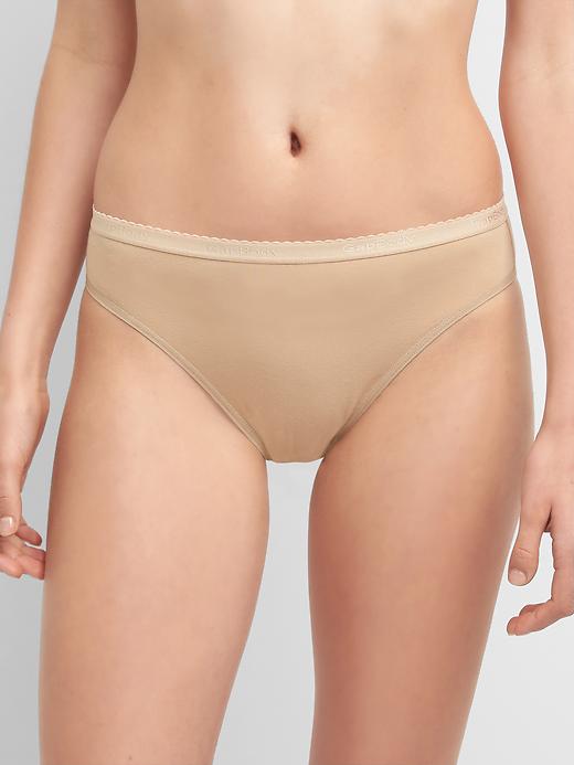 Image number 2 showing, Stretch Cotton High Leg Brief