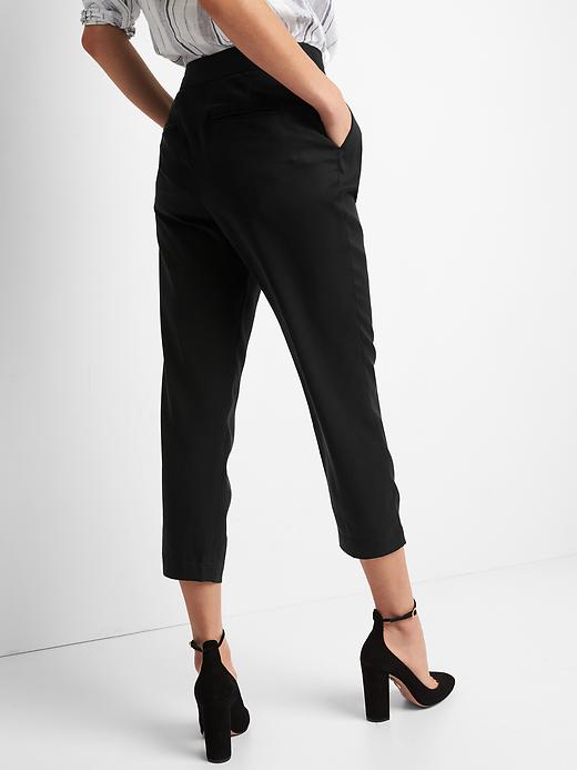 Image number 2 showing, TENCEL&#153 pleated ankle trousers