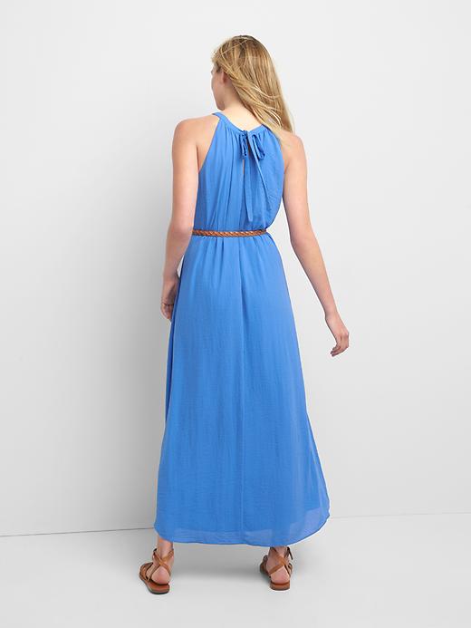 Image number 2 showing, Drapey halter maxi dress