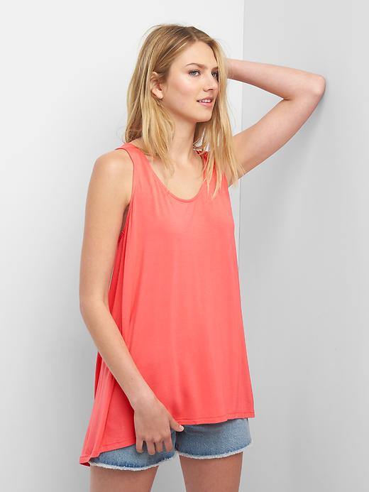 View large product image 1 of 1. Slouchy scoop-neck tank