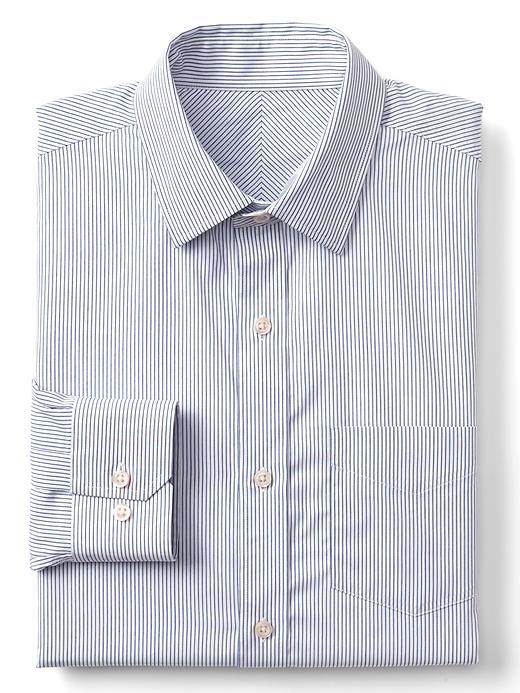 Image number 1 showing, Wrinkle-resistant pinstripe standard fit shirt