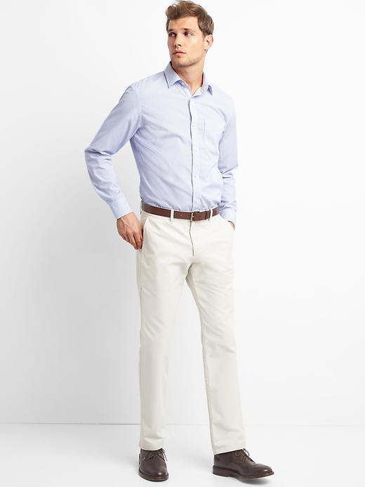 Image number 5 showing, Wrinkle-resistant pinstripe standard fit shirt
