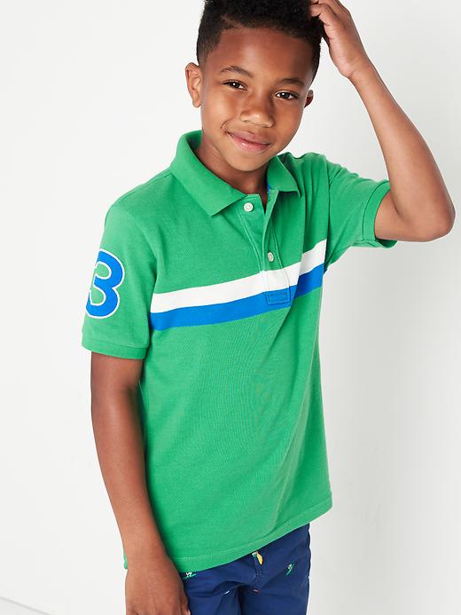 Image number 5 showing, Chest stripe short sleeve polo