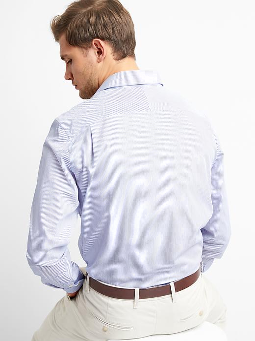 Image number 2 showing, Wrinkle-resistant pinstripe standard fit shirt