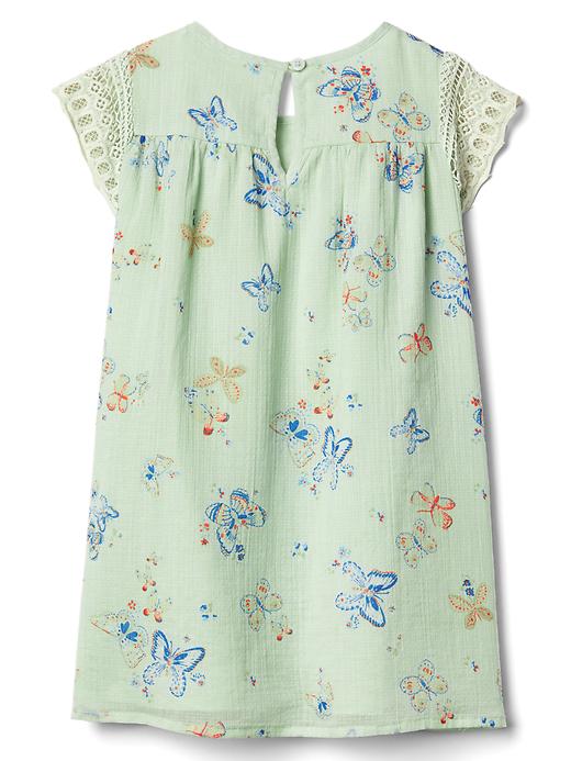 Image number 2 showing, Butterfly lace-yoke dress