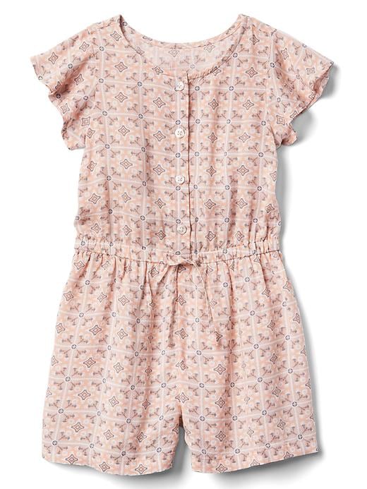 View large product image 1 of 1. Floral flutter romper