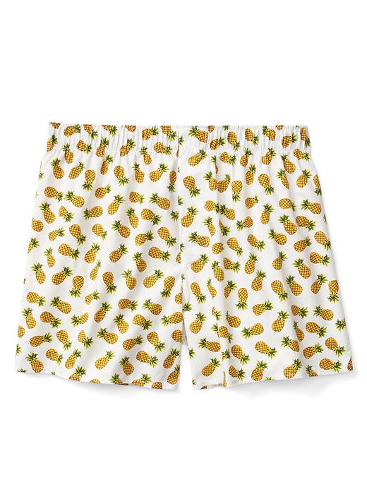 View large product image 1 of 1. Poplin print boxers (4.5")