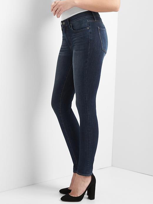 Image number 1 showing, Mid rise Sculpt true skinny jeans