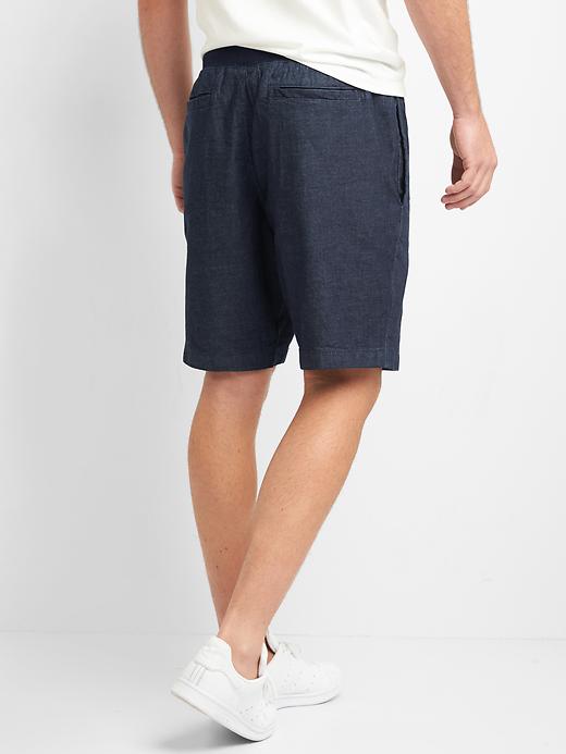 Image number 2 showing, Denim drawcord shorts (9")