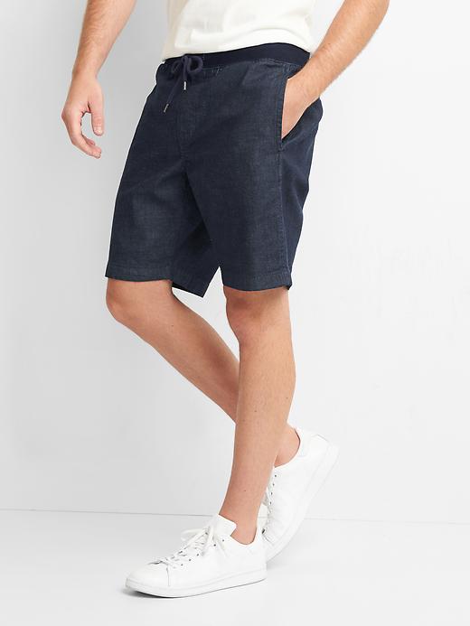 Image number 5 showing, Denim drawcord shorts (9")
