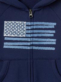 View large product image 3 of 3. Americana raglan zip hoodie