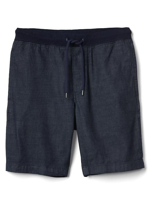 Image number 6 showing, Denim drawcord shorts (9")