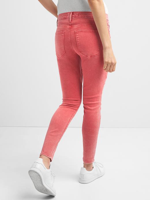 Image number 2 showing, Mid rise true skinny ankle color jeans