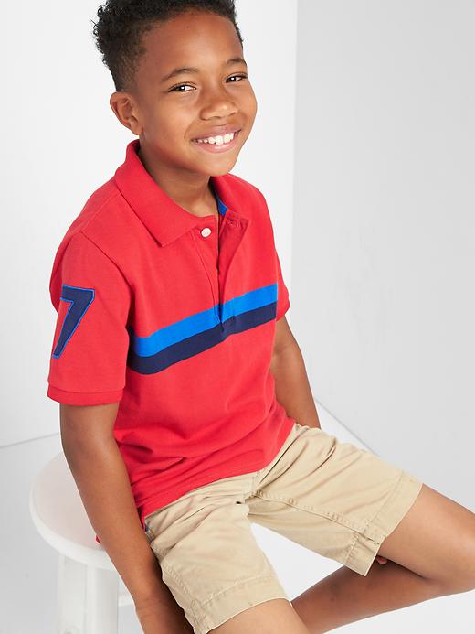 Image number 6 showing, Chest stripe short sleeve polo