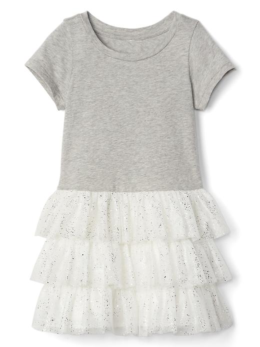 Image number 1 showing, Short sleeve tiered dress