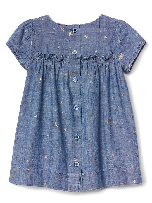 Image number 2 showing, Silver star chambray dress
