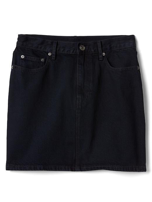 Image number 6 showing, High rise denim mini skirt
