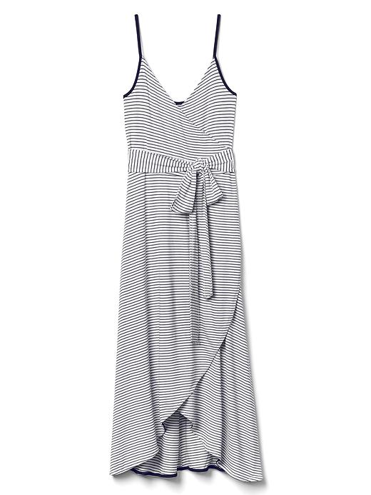 Image number 6 showing, Stripe cami wrap dress