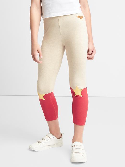 Image number 1 showing, GapKids &#124 Wonder Woman&#153 stretch jersey leggings