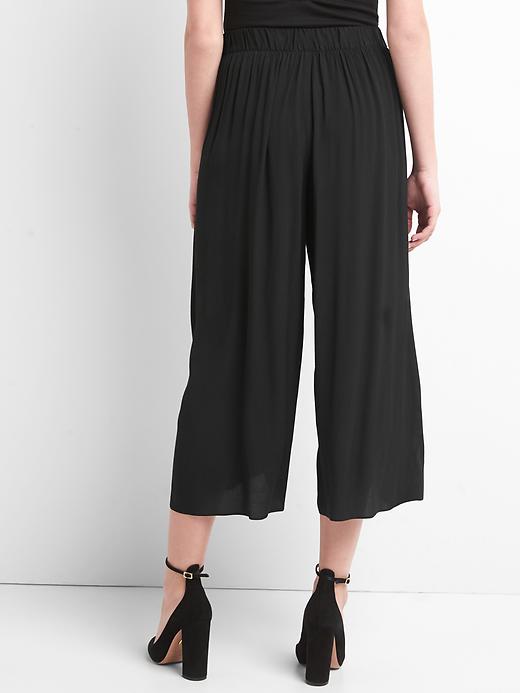 Image number 2 showing, Drapey crepe culottes
