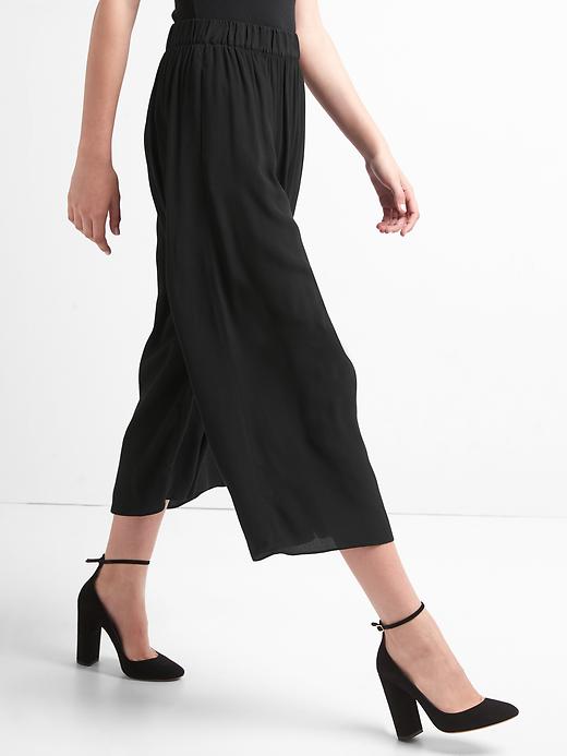 Image number 5 showing, Drapey crepe culottes