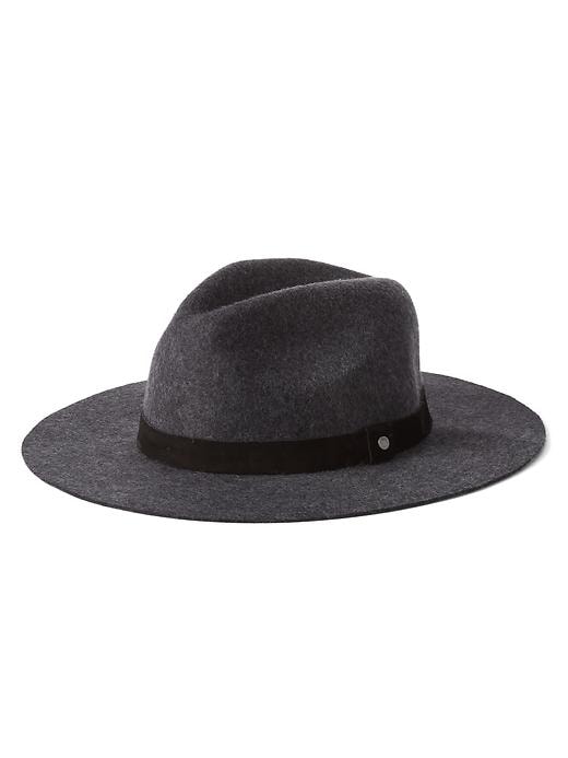 View large product image 1 of 1. Wool wide-brim fedora