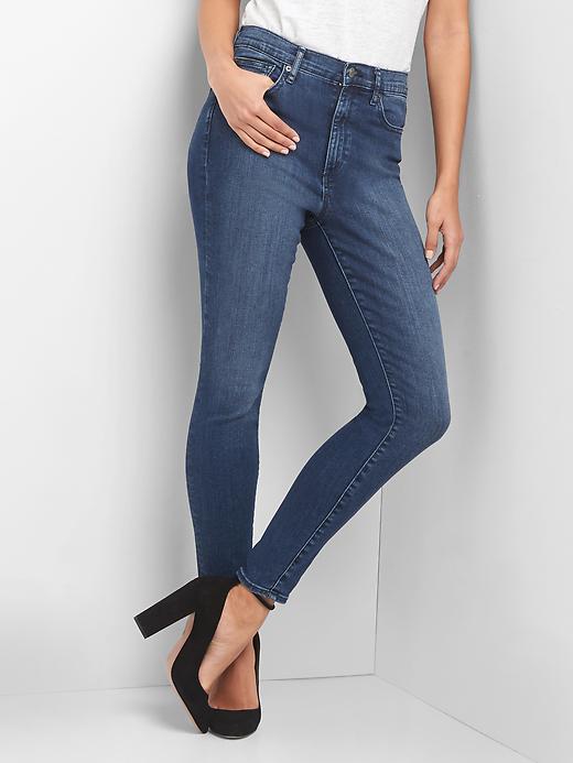 Image number 1 showing, Super high rise true skinny jeans