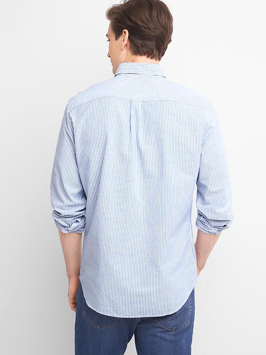 Image number 2 showing, Oxford bengal stripe standard fit shirt