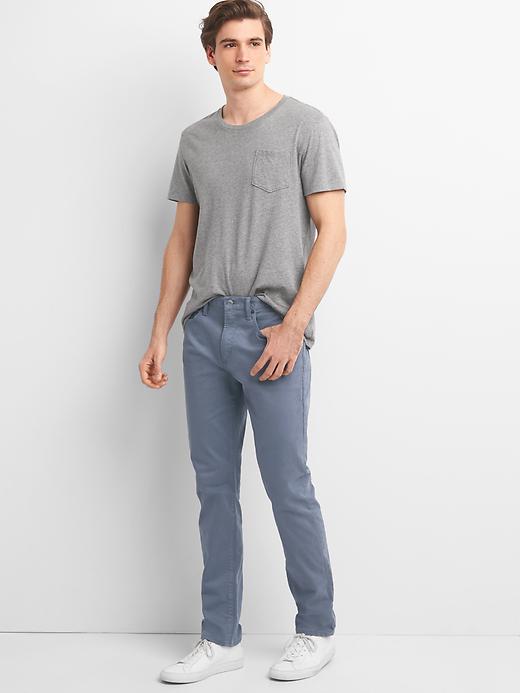 Image number 3 showing, Broken twill slim fit jeans
