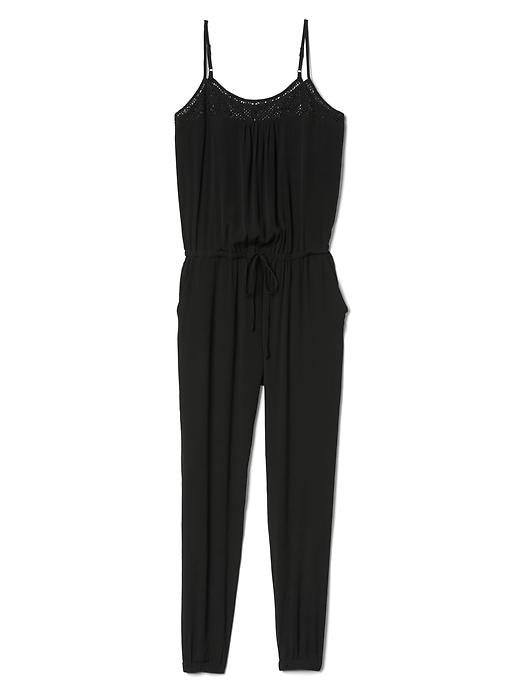 Image number 5 showing, Sleeveless crochet jumpsuit