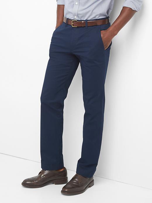 Image number 1 showing, Lightweight Khakis in Straight Fit with GapFlex