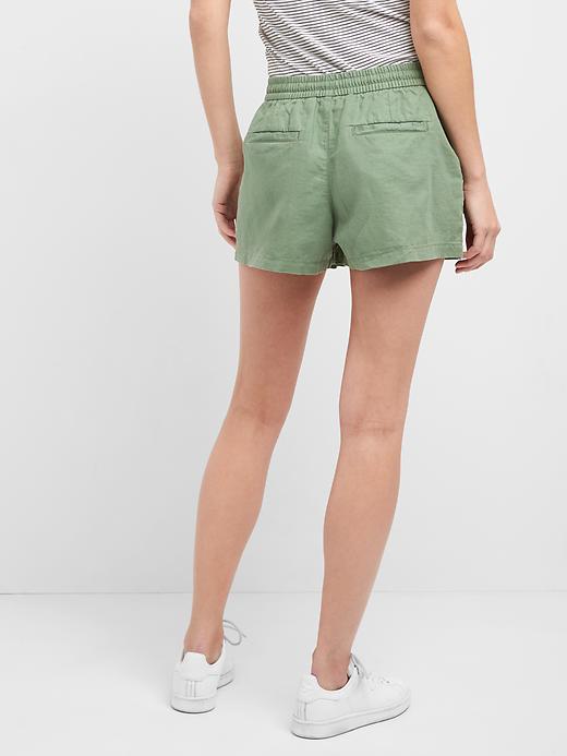 Image number 2 showing, Linen-cotton utility shorts