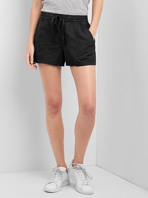 Image number 8 showing, Linen-cotton utility shorts
