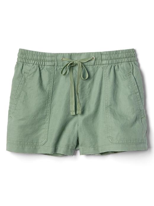 Image number 6 showing, Linen-cotton utility shorts