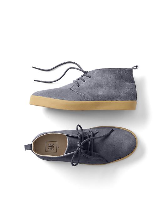 View large product image 1 of 1. Suede mid-top sneakers