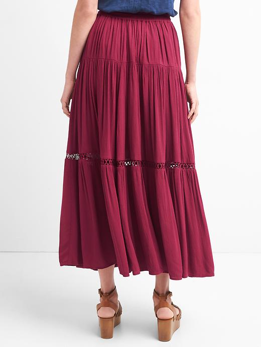 Image number 2 showing, Tiered maxi skirt