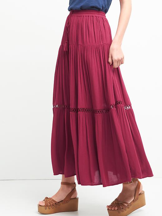 Image number 5 showing, Tiered maxi skirt
