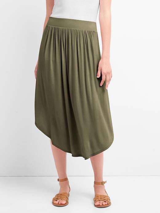 Image number 8 showing, Drapey midi skirt